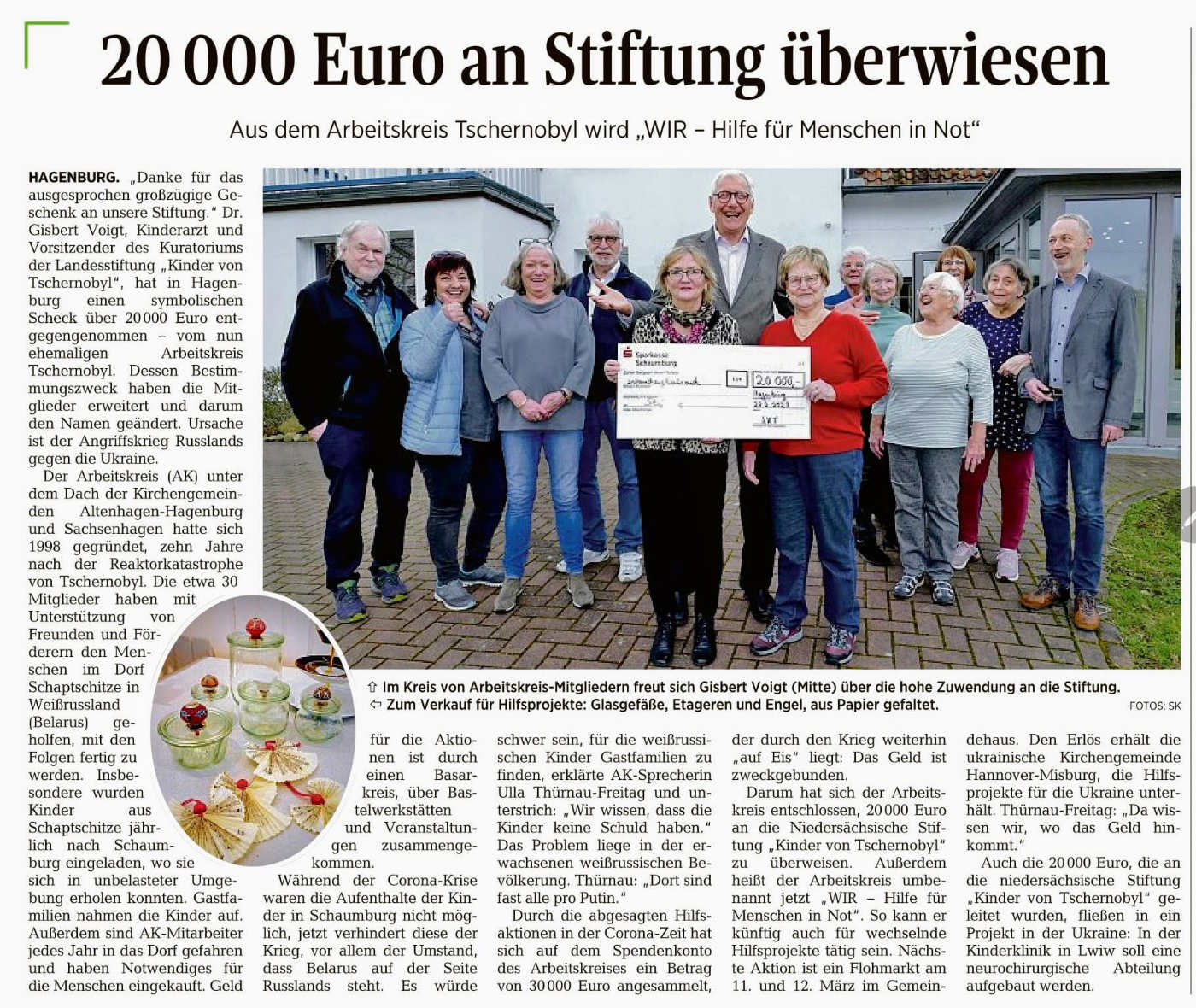 Schaumburger Nachrichten - aus Arbeitskreis Tschernobyl wird 